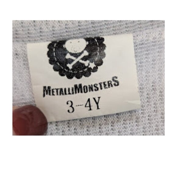 MetalliMonsters Kids Raincoat Skull & Rose Print Hoodie Jacket Size 3-4Y - Picture 6 of 6